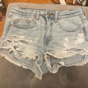 American eagle distressed Jean shorts